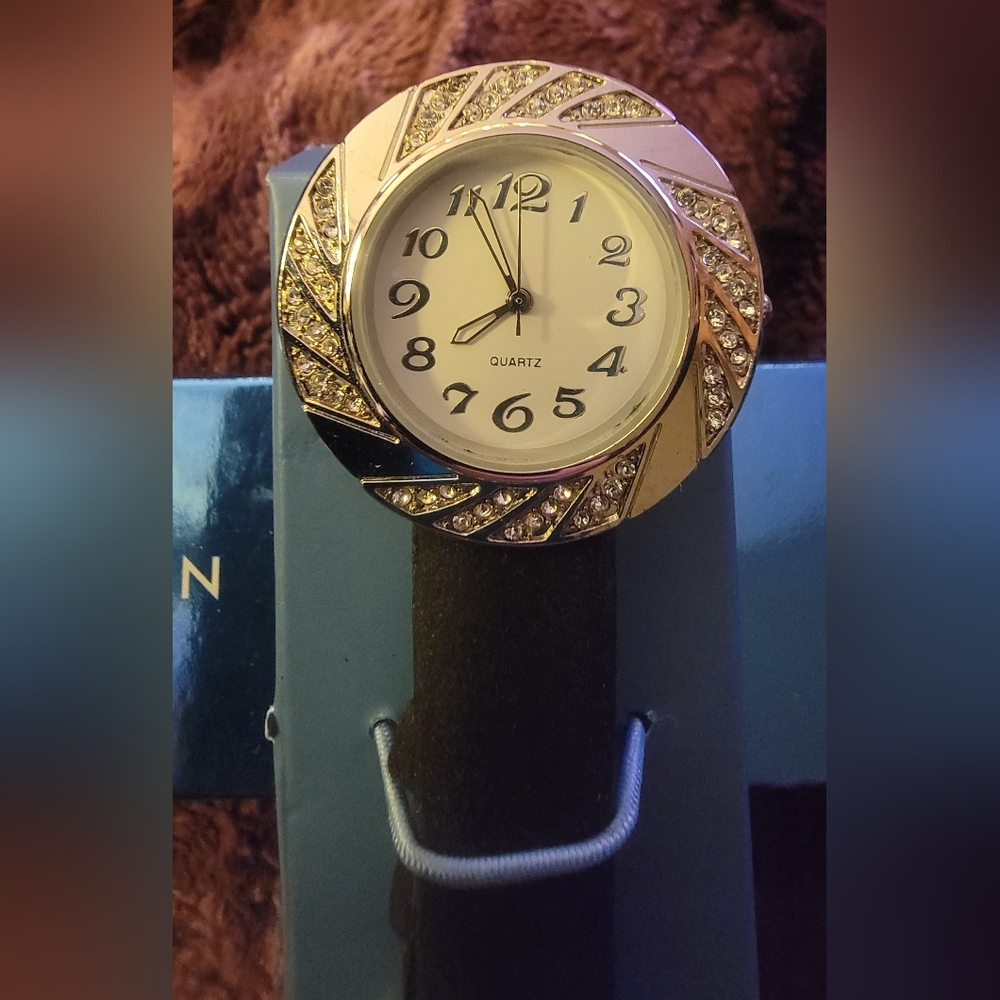 Avon Gold and Black Women's Watch